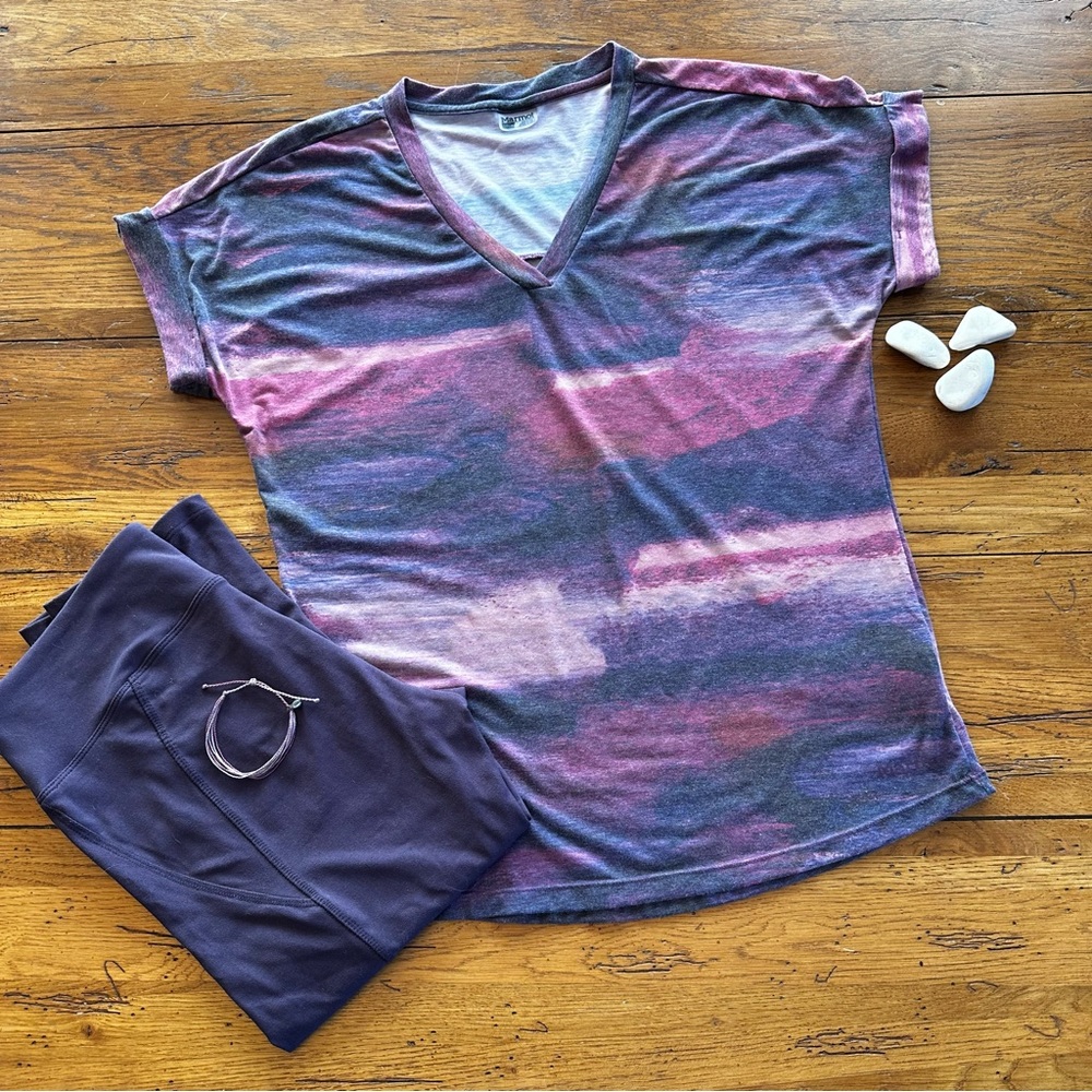 Marmot Asilomar short sleeve tie dye neck tee